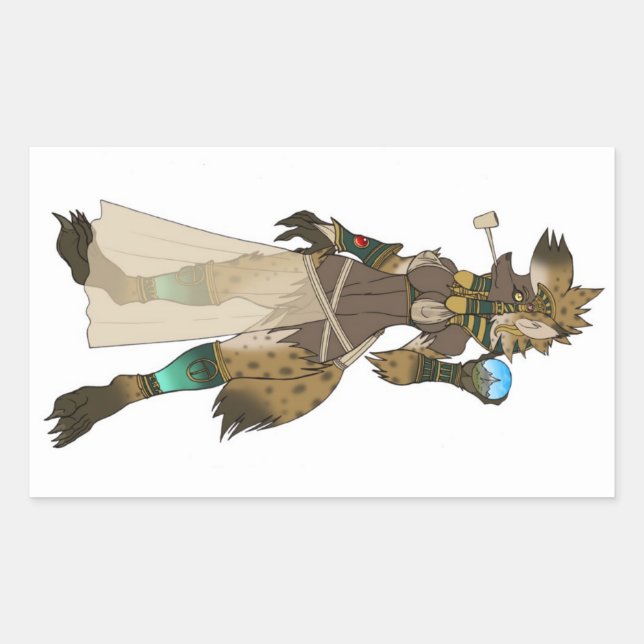 Sticker Rectangulaire Déesse de Yeshka (Devant)