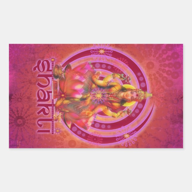 Sticker Rectangulaire Déesse SHAKTI / LAKSHMI (Devant)