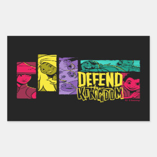 Sticker Rectangulaire Défendre le Royaume