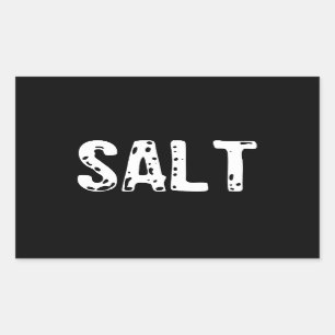 Sticker Rectangulaire Déguisement Sel - Déguisement Couple Sel Et Poivre