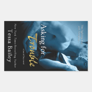Sticker Rectangulaire Demande de problèmes par Tessa Bailey