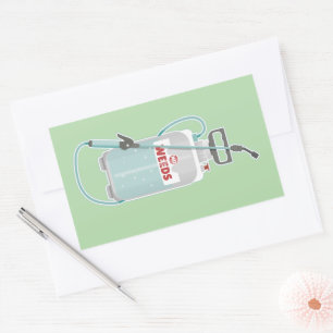 Sticker Rectangulaire désherbant entretien jardin