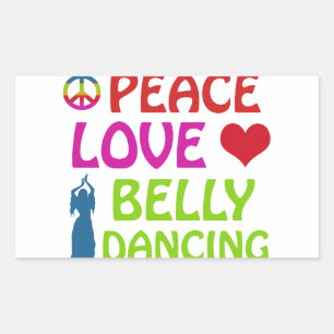 Sticker Rectangulaire Design Belly Dance