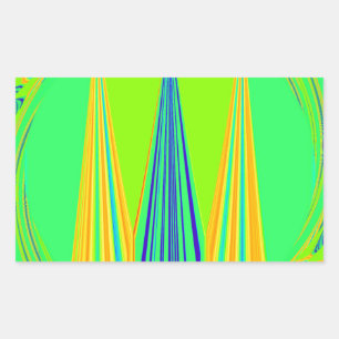 Sticker Rectangulaire Design géométrique Edgy