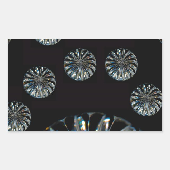 Sticker Rectangulaire Design irlandais - La collection Crystal (Devant)