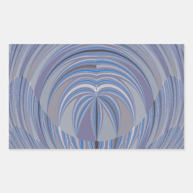 Sticker Rectangulaire Design sans couture du grand coeur (Devant)