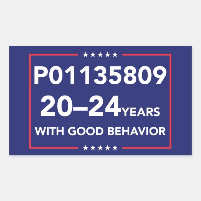 Sticker Rectangulaire Détenu P011358 (Devant)