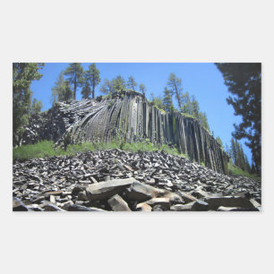 Sticker Rectangulaire Devils Postpile - Sierra