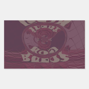 Sticker Rectangulaire Dieu vous bénisse Giraffes Art Imprimer/Design