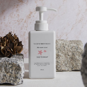 Sticker Rectangulaire Distributeur de savon liquide emballage de bouteil