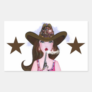 Sticker Rectangulaire "DIVA of a Cowgirl"