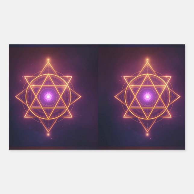 Sticker Rectangulaire Divine Diwali Energy Flow | ArtivaNest (Devant)