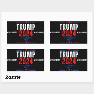 Sticker Rectangulaire Donald Trump 2024 redonne l'élection américaine