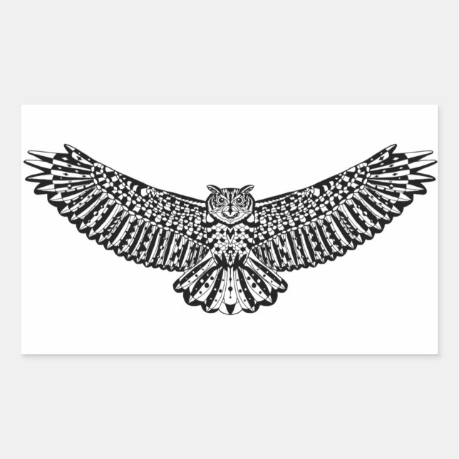 Sticker Rectangulaire Doodle (Devant)