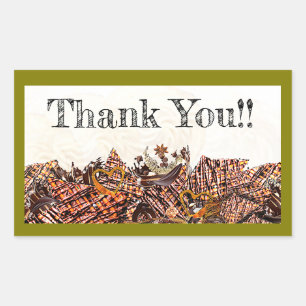 STICKER RECTANGULAIRE DOUCE JOURNÉE ENSOLEILLÉE ! :)