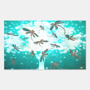 Sticker Rectangulaire Dragonfly