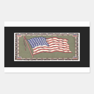 Sticker Rectangulaire Drapeau 48 étoiles
