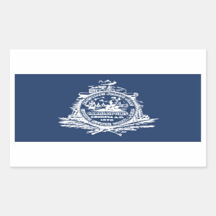 Sticker Rectangulaire Drapeau 4 Charleston, SC