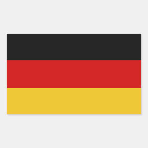 Sticker Rectangulaire Drapeau allemand