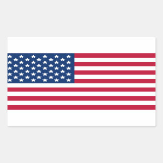 Sticker Rectangulaire Drapeau américain