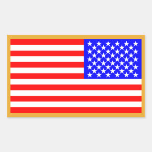 Sticker Rectangulaire Drapeau américain