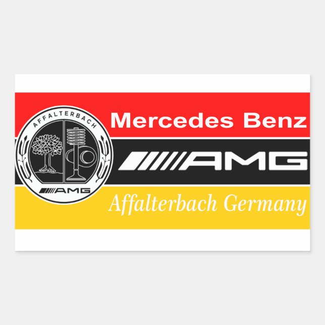 Sticker Rectangulaire drapeau amg (Devant)