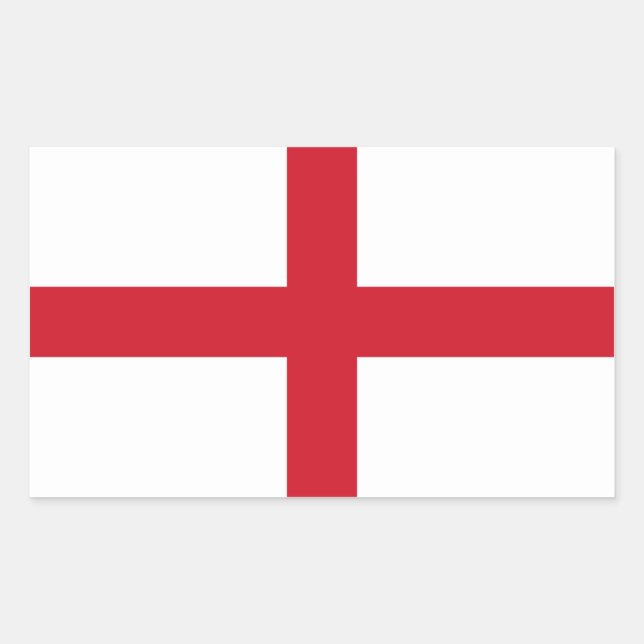 Sticker Rectangulaire Drapeau anglais/anglais - Royaume-Uni (Devant)