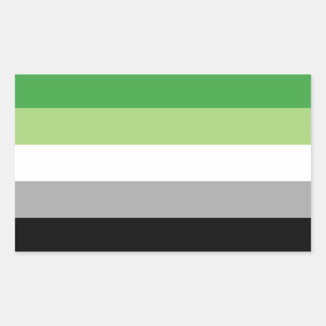 Sticker Rectangulaire Drapeau aromatique (Devant)