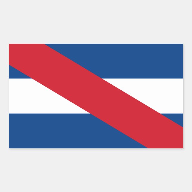 Sticker Rectangulaire Drapeau Artigas uruguayen (Devant)