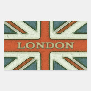 Sticker Rectangulaire Drapeau britannique de Londres