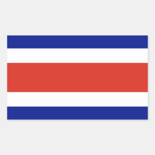 Sticker Rectangulaire Drapeau civil du Costa Rica