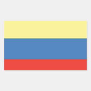 Sticker Rectangulaire Drapeau Colombie