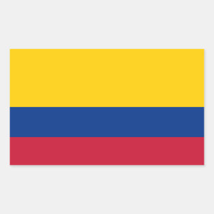 Sticker Rectangulaire Drapeau Colombie