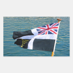 Sticker Rectangulaire Drapeau cornouaillais