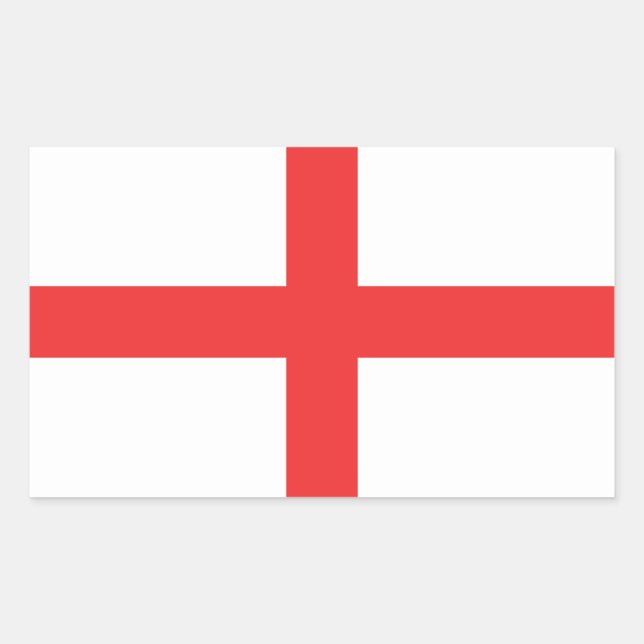 Sticker Rectangulaire Drapeau d'Angleterre (Devant)