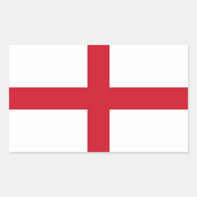 Sticker Rectangulaire Drapeau d'Angleterre (Devant)