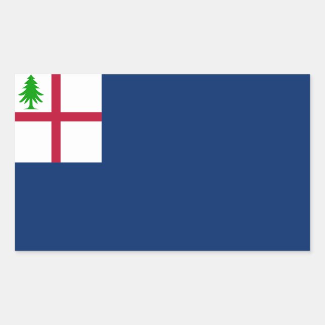 Sticker Rectangulaire Drapeau de Bunker Hill (Devant)