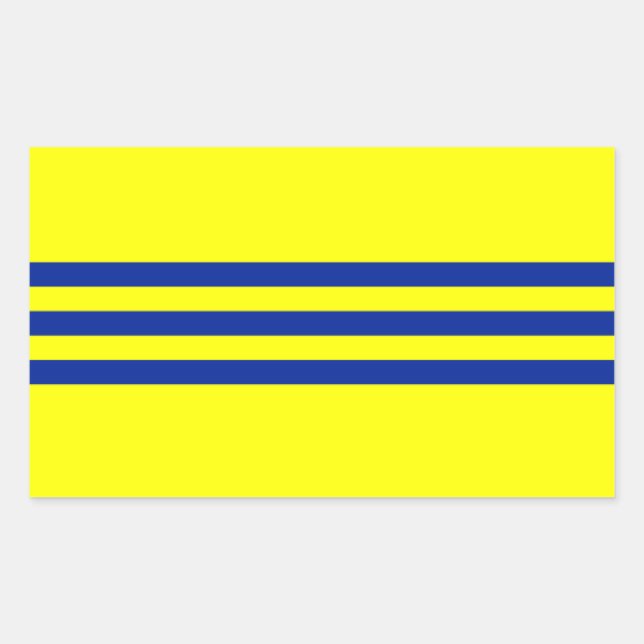 Sticker Rectangulaire Drapeau de Cochinchina (Devant)