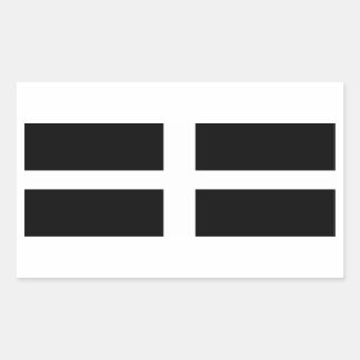 Sticker Rectangulaire Drapeau de Cornouailles