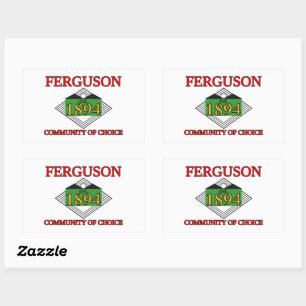 Sticker Rectangulaire Drapeau de Ferguson, Missouri