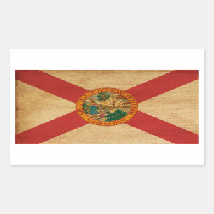 Sticker Rectangulaire Drapeau de Floride