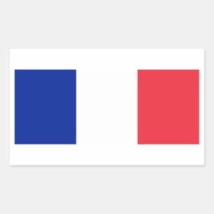 Sticker Rectangulaire Drapeau de France