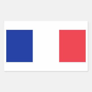 Sticker Rectangulaire Drapeau de France