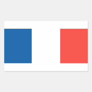Sticker Rectangulaire Drapeau de France