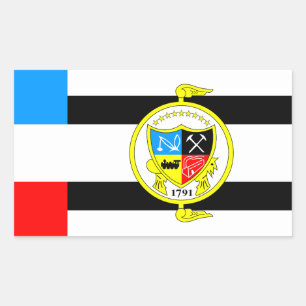 Sticker Rectangulaire Drapeau de Knoxville, Tennessee