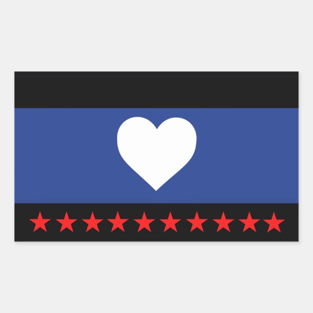 Sticker Rectangulaire Drapeau de la Fierté du pied (Devant)