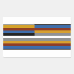 Sticker Rectangulaire Drapeau de la fierté fériée