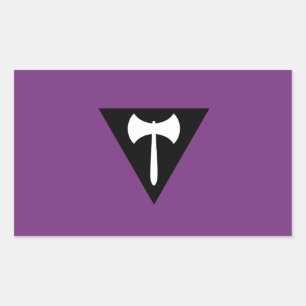 Sticker Rectangulaire Drapeau de la fierté lesbienne