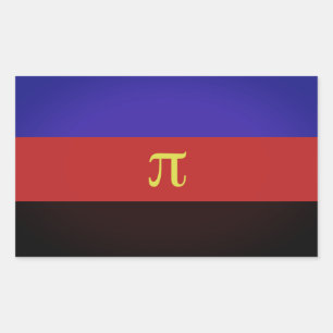 Sticker Rectangulaire Drapeau de la Fierté polyamérale