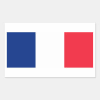 Sticker Rectangulaire Drapeau de la France